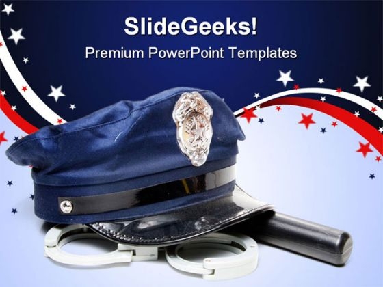 Police Uniform Americana PowerPoint Templates And PowerPoint Backgrounds 0811