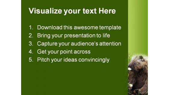Porcupine Animals PowerPoint Themes And PowerPoint Slides 0211