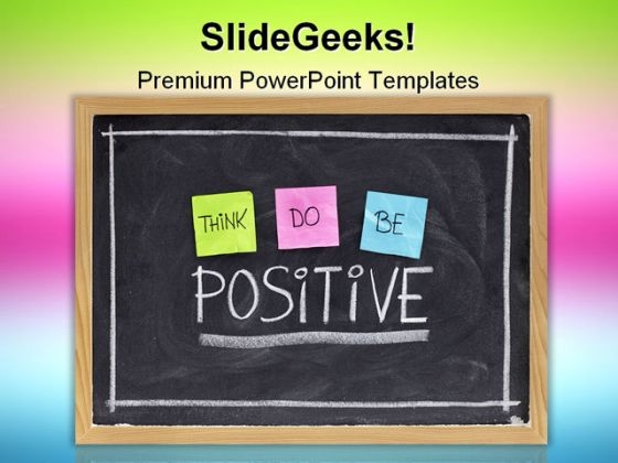 Positive Symbol PowerPoint Template 0910