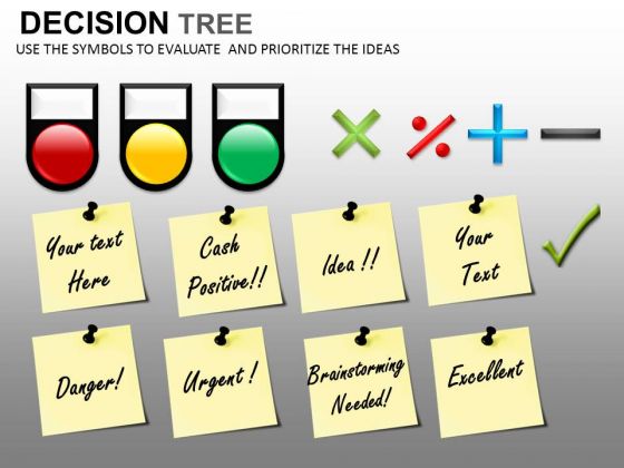 Post It Notes Icons PowerPoint Slides