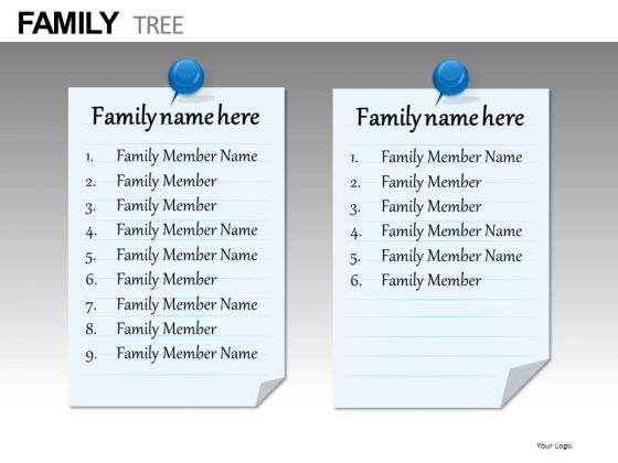 Post It PowerPoint Lists Ppt Templates