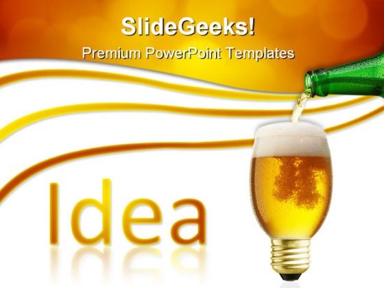 Pouring Idea Business PowerPoint Templates And PowerPoint Backgrounds 0811