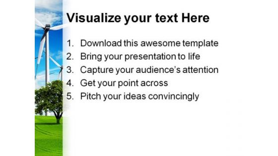 Power And Ecology Nature Tehnology PowerPoint Themes And PowerPoint Slides 0411