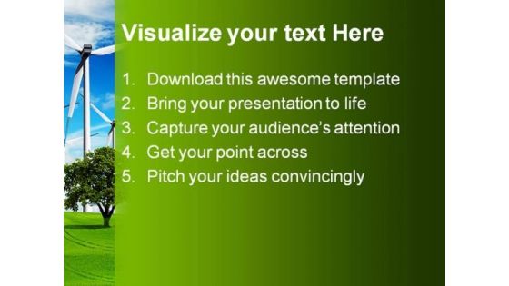 Power And Ecology Nature Tehnology PowerPoint Themes And PowerPoint Slides 0411