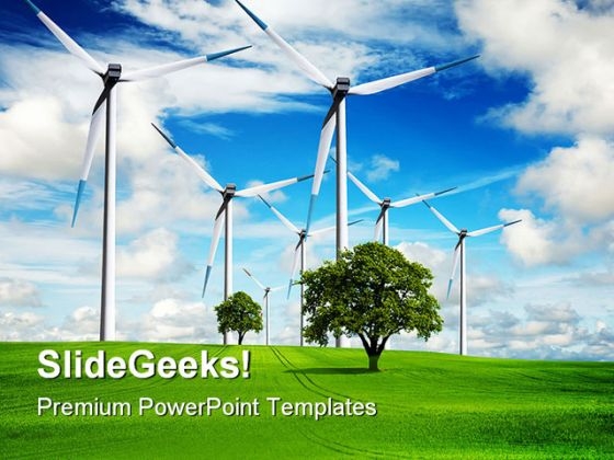 Power And Ecology Nature Tehnology PowerPoint Themes And PowerPoint Slides 0411