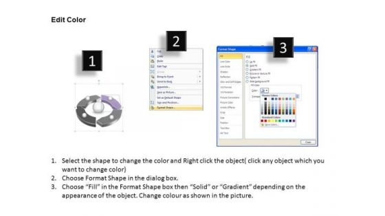 PowerPoint Backgrounds Diagram Circular Process Ppt Template