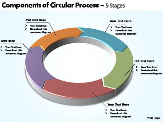PowerPoint Backgrounds Editable Components Of Circular Ppt Design