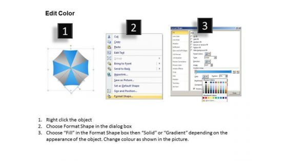 PowerPoint Backgrounds Global Umbrella Chart Ppt Template