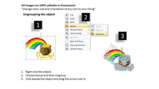 PowerPoint Backgrounds Gold Patricks Day Ppt Layout
