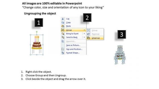 PowerPoint Backgrounds Happy Birthday Guests Callouts Ppt Slides