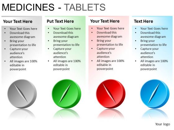 PowerPoint Backgrounds Image Medicine Tablets Ppt Template