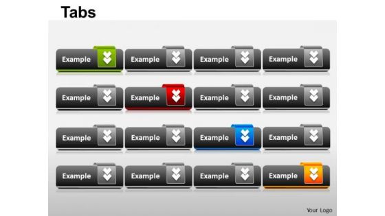 PowerPoint Backgrounds Image Tabs Ppt Template