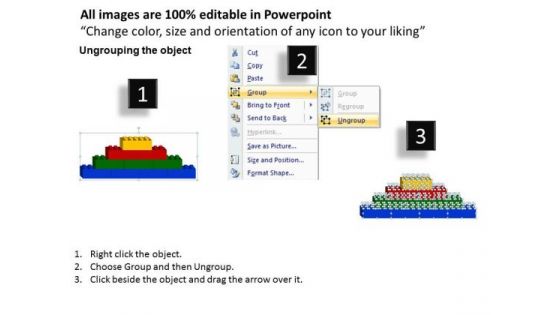 PowerPoint Backgrounds Lego Blocks Education Ppt Design