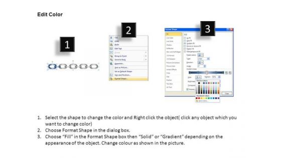PowerPoint Backgrounds Process Linked Chains Ppt Template