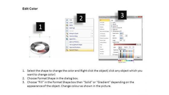 PowerPoint Backgrounds Strategy Circle Quadrants Ppt Theme