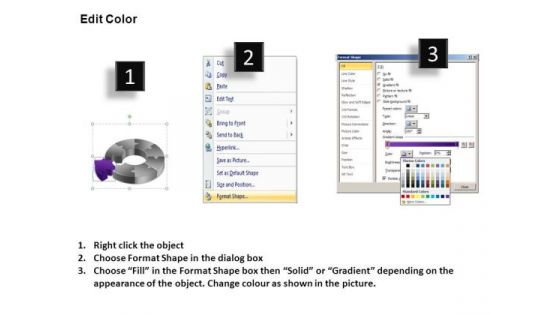 PowerPoint Backgrounds Strategy Circular Chart Ppt Template