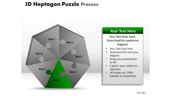 PowerPoint Backgrounds Success Hexagon Puzzle Ppt Layouts