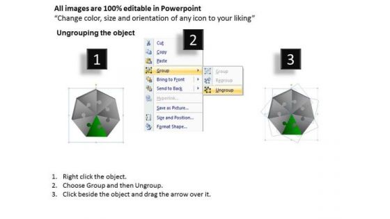 PowerPoint Backgrounds Success Hexagon Puzzle Ppt Layouts