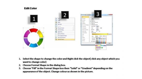 PowerPoint Backgrounds Teamwork Circular Process Ppt Design