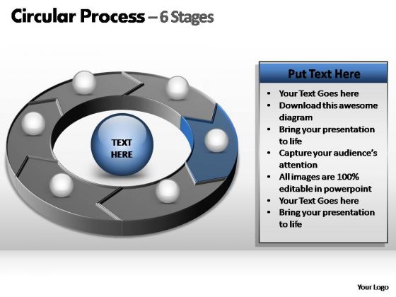 PowerPoint Backgrounds Teamwork Circular Process Ppt Slide