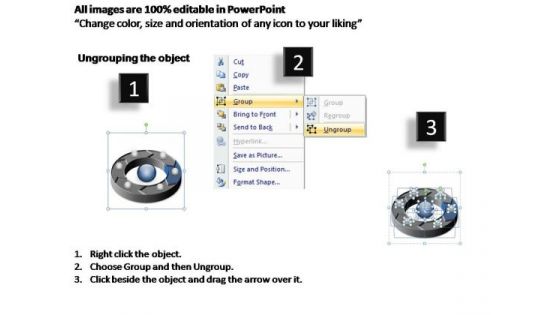 PowerPoint Backgrounds Teamwork Circular Process Ppt Slide