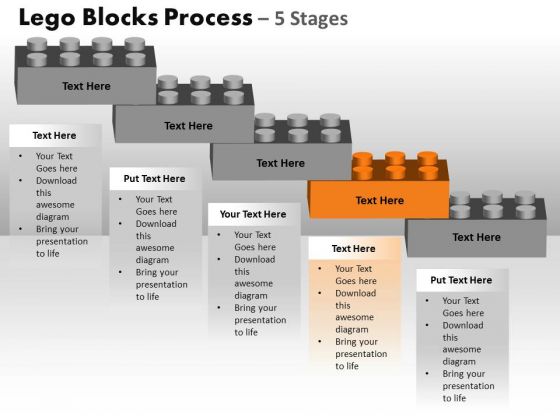 PowerPoint Backgrounds Teamwork Lego Blocks Ppt Process