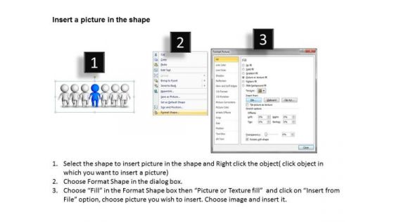 PowerPoint Business 3d Men Team Leadership Templates Backgrounds For Slides