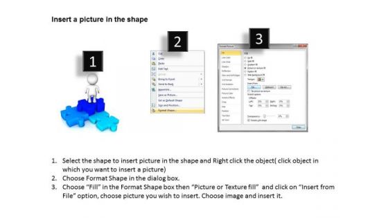 PowerPoint Business Man And New Presentation Puzzle Jigsaw Slides