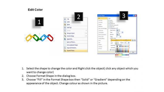 PowerPoint Design Chains Process Teamwork Ppt Backgrounds