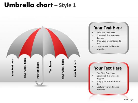 PowerPoint Design Download Umbrella Chart Ppt Templates