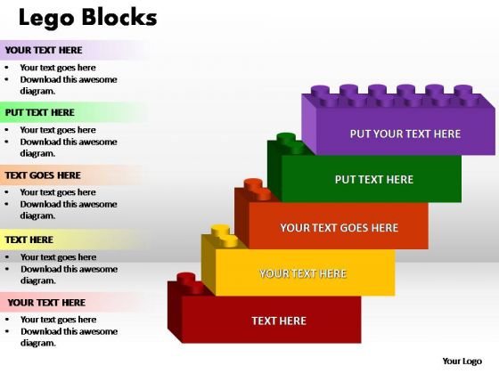 PowerPoint Design Marketing Lego Ppt Templates