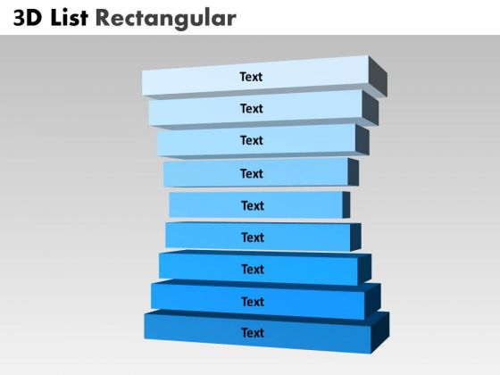 PowerPoint Design Slides Chart Bulleted List Rectangular Ppt Template