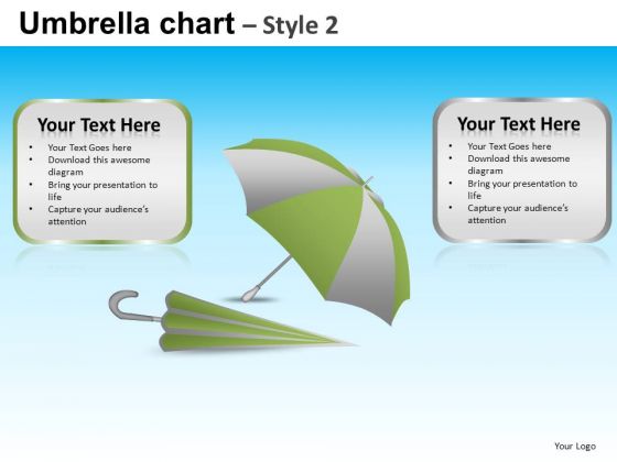 PowerPoint Design Slides Corporate Teamwork Vision Umbrella Chart Ppt Slide