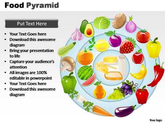 PowerPoint Design Slides Editable Food Pyramid Ppt Themes