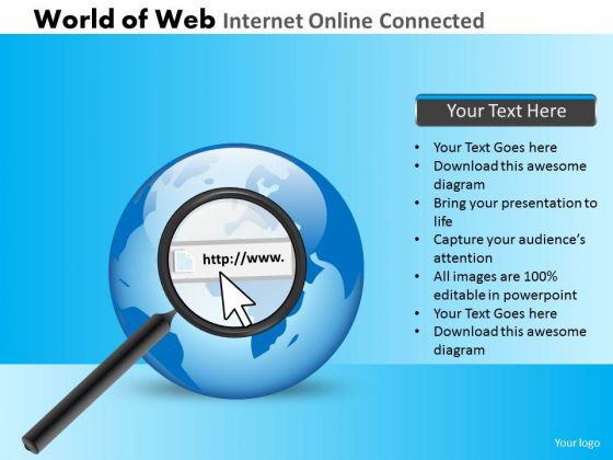 PowerPoint Design Slides Editable Www Internet Ppt Process