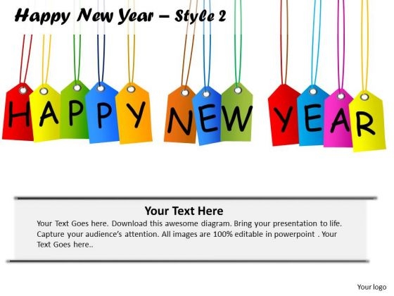 PowerPoint Design Slides Success Happy New Year Ppt Template