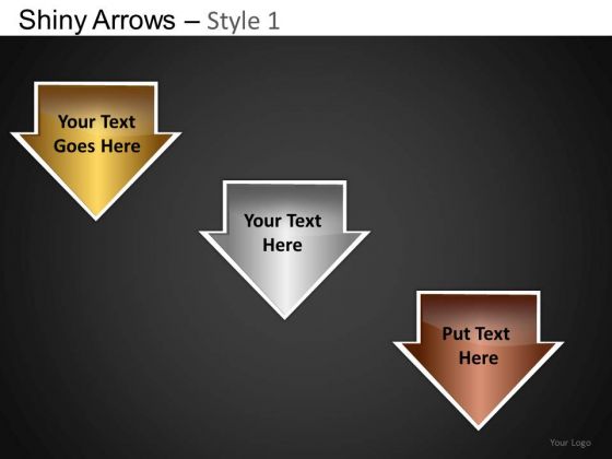 PowerPoint Designs Business Education Shiny Arrows Ppt Templates