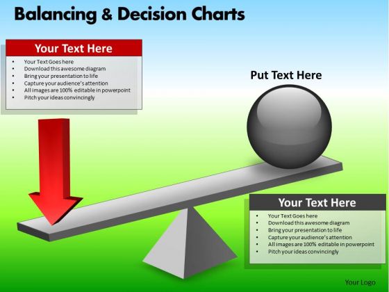 PowerPoint Designs Business Growth Balancing Decision Charts Ppt Slides