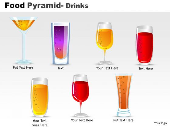 PowerPoint Designs Company Food Pyramid Ppt Process