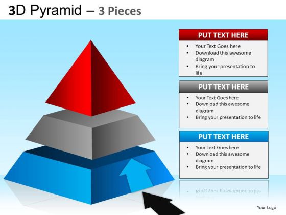 PowerPoint Designs Corporate Strategy Pyramid Ppt Slides