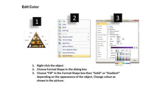 PowerPoint Designs Food Pyramid Marketing Ppt Template
