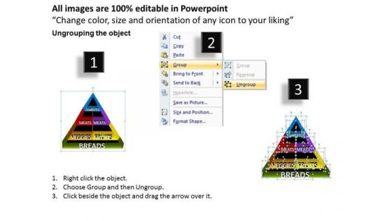 PowerPoint Designs Food Pyramid Success Ppt Slides