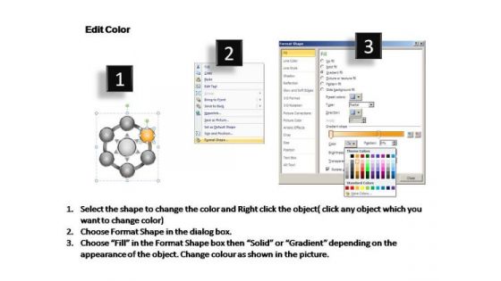 PowerPoint Designs Global Six Elements Ppt Slide