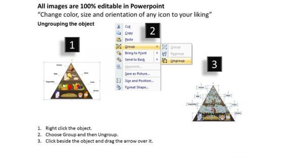 PowerPoint Designs Graphic Food Pyramid Ppt Presentation