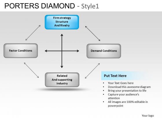PowerPoint Designs Graphic Porters Diamond Ppt Slide