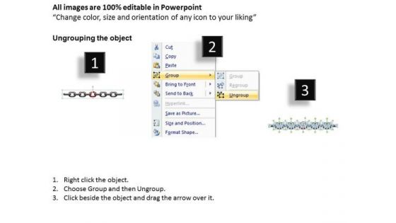 PowerPoint Designs Marketing Weak Broken Chains Ppt Process