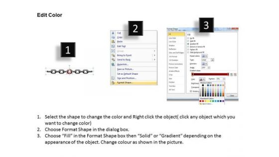 PowerPoint Designs Marketing Weak Broken Chains Ppt Process
