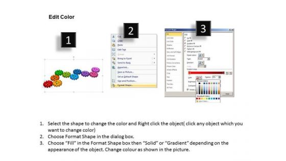 PowerPoint Designs Process Gears Process Ppt Templates