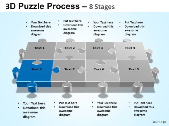 PowerPoint Designs Sales Puzzle Process Ppt Themes