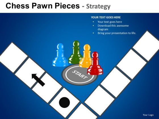 PowerPoint Executive Competition Corporate Leadership Chess Pawn Ppt Designs